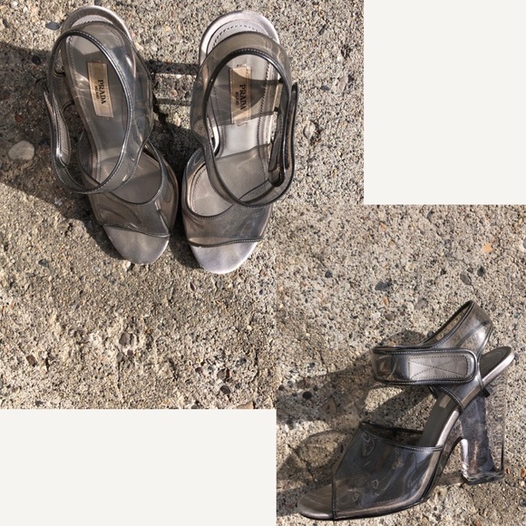 Vintage Prada lucite heels - Picture 3 of 5